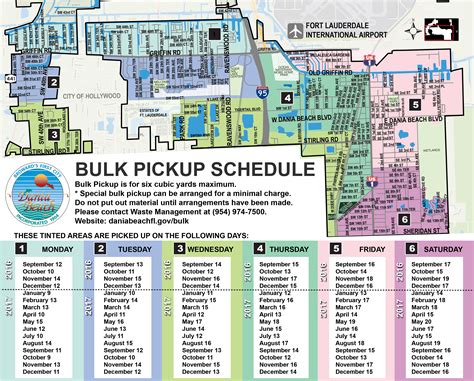 city bulk pickup schedule